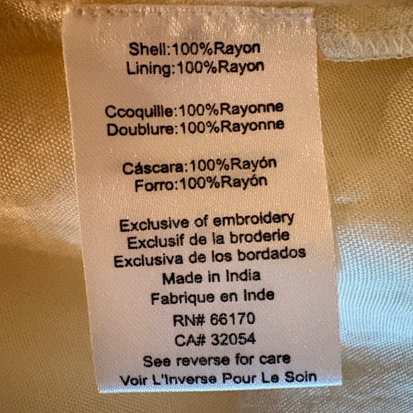 Anthropologie TANVI KEDIA S Caltha Swing DressYellow Red Beaded Boho - Picture 11 of 11